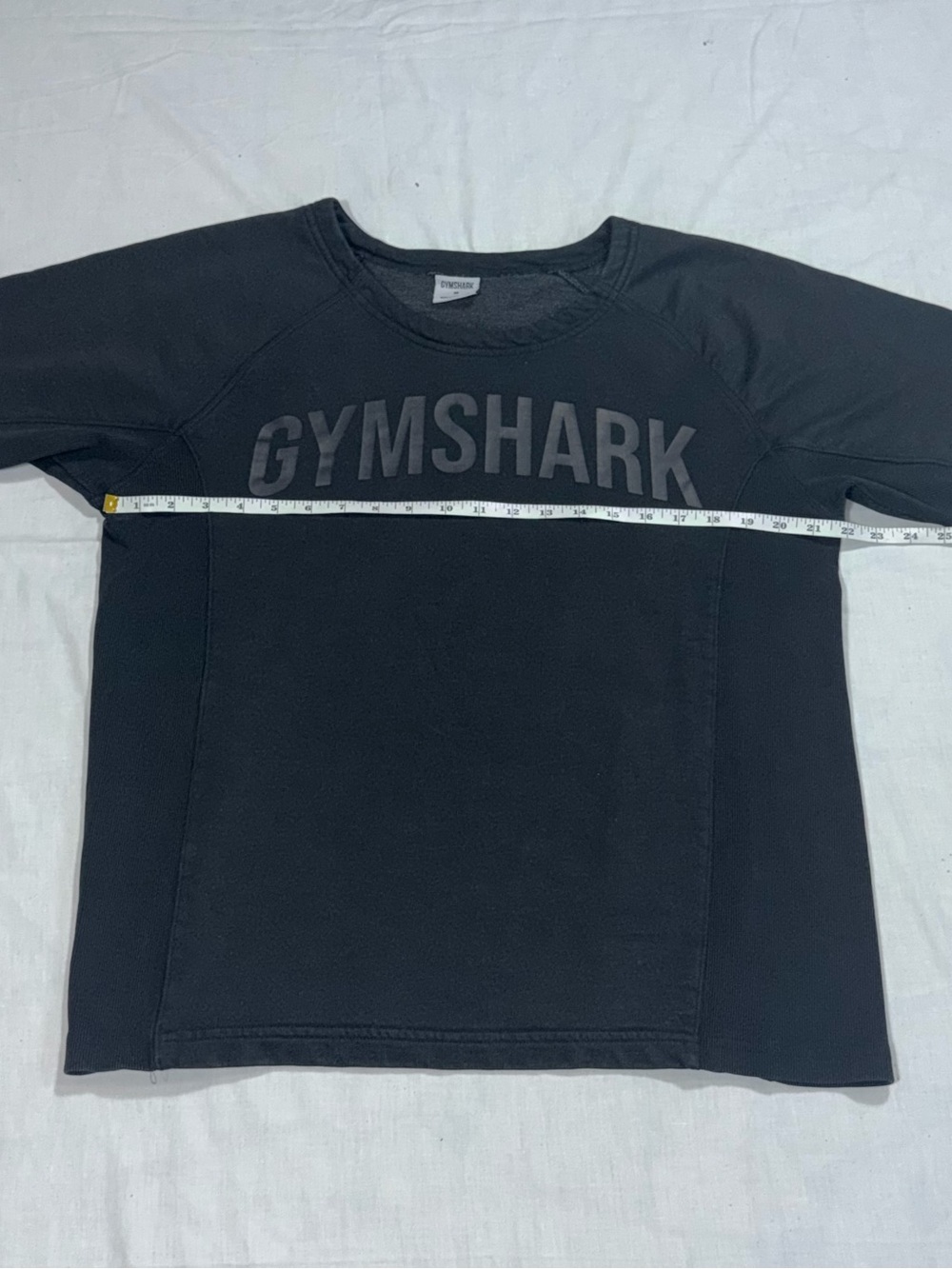 Gymshark Men's M Black Logo Graphic Workout T-Shirt Cotton Blend B47 - Picture 5 of 7